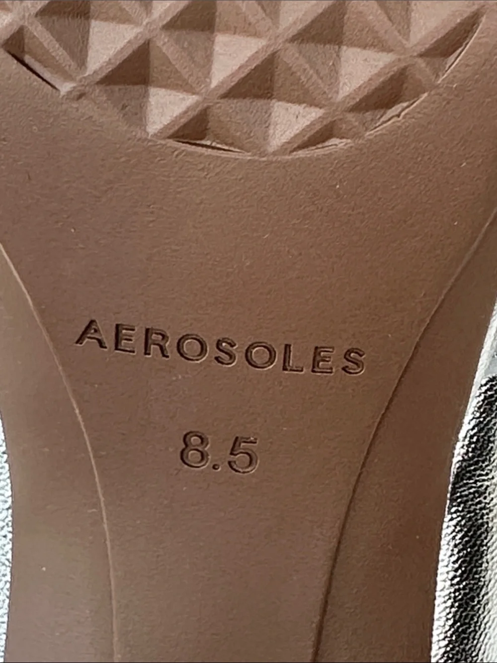 Aerosoles Women's Camilia Round Toe Platform Sandals Size 8.5M Silver Metallic